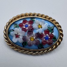Broche ancienne emaux de - broche, en
