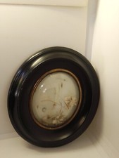 ANCIEN CADRE RELIQUAIRE NAPOLEON III DECOR FLEURS