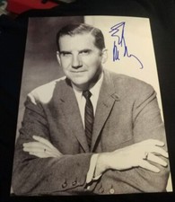 ED MCMAHON SIGNED 8X10 PHOTO STAR SEARCH #5 W/COA+PROOF RARE WOW
