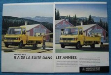 Publicité Papier - Véhicule Utilitaire Mercedes 409 D De 1987