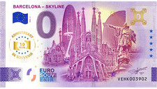 Billet Souvenir 2025 Espagne Barcelona - Skyline - 10Th ANNIVERSARY