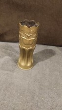 Douille Obus Laiton Guerre 1914/1918 Déco Militaire Vase