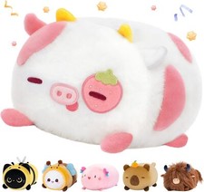 Vache Fraise Kawaii Oreiller Doux 40CM Oreiller Mignon Câlin pour Enfants 3 A...