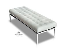 Banc Long En Cuir Noir Bauhaus