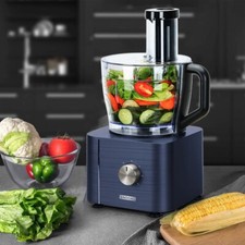 Robot de cuisine 11 en1 Multifonctionnel 1100W Fouet Mixeur de cuisine 3,2L+1,5L