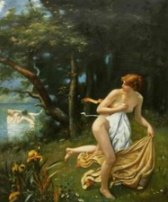 portrait femme nue de dos peinture huile sur toile signée / oil painting on canv