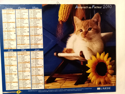 Calendrier des postes - calendrier,