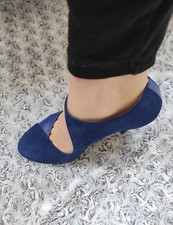 REPETTO - Escarpins Salomés - Modèle ODETTE - P37 - Bleu (Marin)