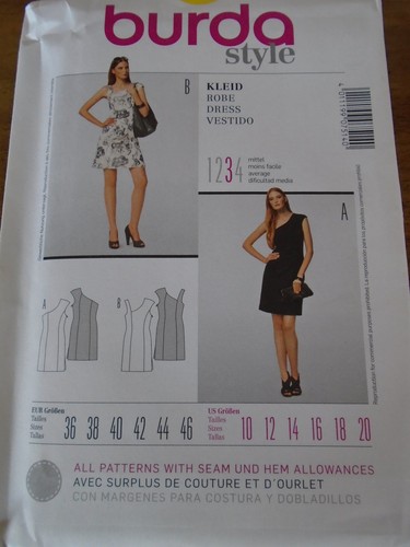 Patron burda robe coupe - ,