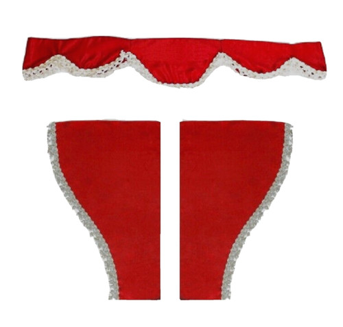 Set peluche velours rouge - 3,