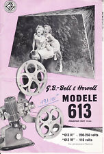 Bell Howell 613 , Documentation commerciale projecteur  Vintage