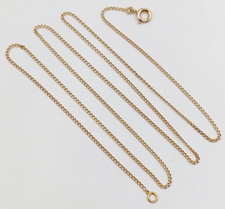 Chaine vintage or 18k mailles gourmette Française 54 cm 2,85 gr