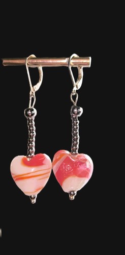 Boucles oreilles coeur - d'oreilles,