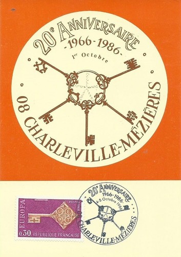 Carte postale commemorative - carte, 20