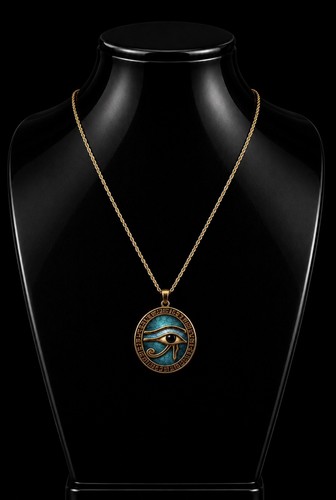 Collier plaqué œil - plaqué,