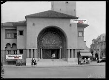 Plaque verre photo ancienne négatif noir et blanc 13x18 cm Vichy Callou bains