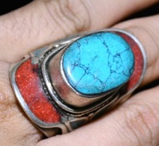 Ancien Tibet Bronze Argent