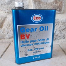 Ancien Bidon d'Huile ESSO Gear