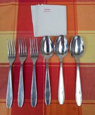 Couverts 3 Fourchettes Et 3 Cuillères À Soupe+ Un Mouchoir Chicorée Leroux... 