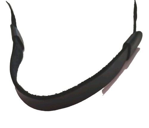 Jugulaire cuir noir pour képi - cuir,