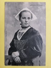 CPA BRETAGNE AURAY Écrite par A. GODIN à Miss M. EDWARDS de CARDIFF, Royaume-Uni