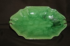 Plat en céramique vert - Poet -Laval