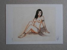 Superbe ex-libris 29 PATURAUD ( SUCCUBES )( MATA HARI ) Format A5 signé