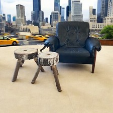 lot de 2 anciens tabouret de