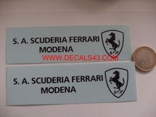 decals decalcomanie pour assistance ferrari 1/18