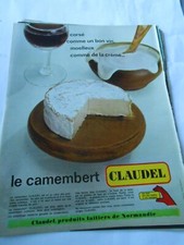 Publicité advertising 1963  Claudel le camembert corsé comme un bon vin
