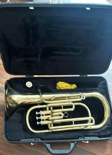 Gold brass euphonium valve - gold,