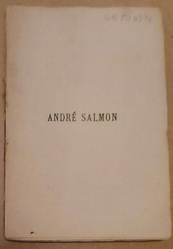 Prikaz andré salmon édition - prikaz,