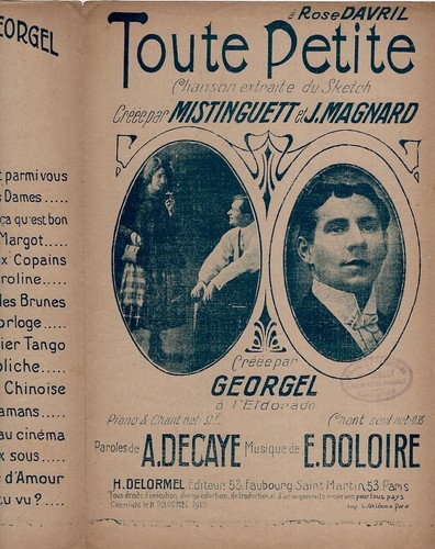 Mistinguett georgel partition - mistinguett,