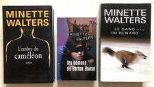 LOT DE 3 ROMANS POLICIERS MINETTE WALTERS. TRES BON ETAT