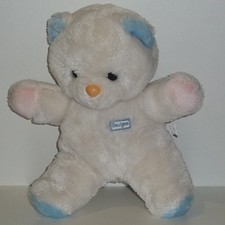 Doudou Ours Boulgom - Blanc bleu