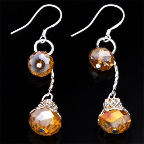 Boucle oreille cristal - boucle,