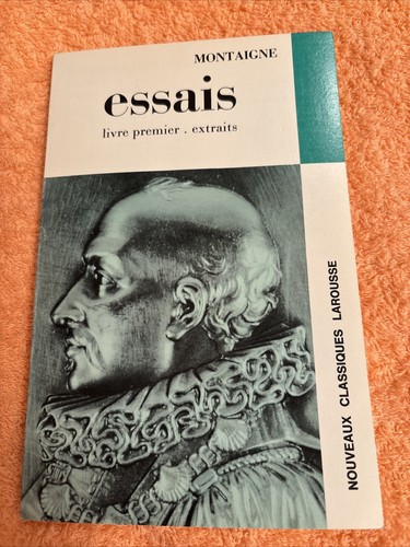 Essais livre premier - essais,