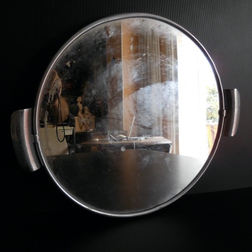Plateau rond miroir - , vintage