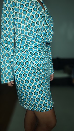 Zara robe portefeuille motif - portefeuille,