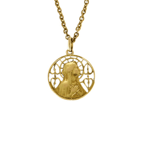 Chaîne pendentif vierge en - et,