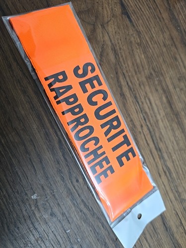 Brassard tissu orange - brassard, securite