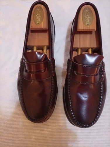 Mocassins collège cuir glacé