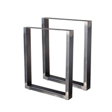 2 PIEDS DE TABLE EN ACIER