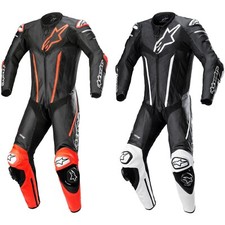 Alpinestars Combinaison En Cuir Fusion Pour Hommes Avec Stretch Tricoté