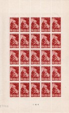 PLANCHE DE 25 TIMBRES N° 753