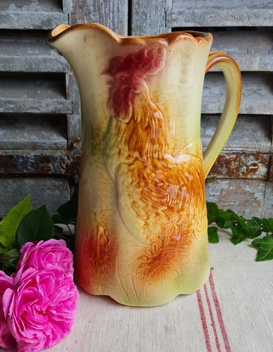 Ancien pichet barbotine decor - ancien,