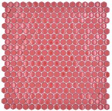 Pâte de Verre Rouge Hexagone