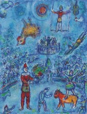 Le CIRQUE BLEU Rlsp-REPRODUCTION 50x70cm d'un TABLEAU