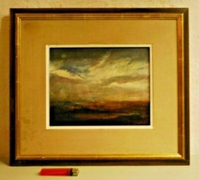 Tableau peinture huile paysage d' Antonio Uria Monzon 1929-1996 Agen Pays Basque