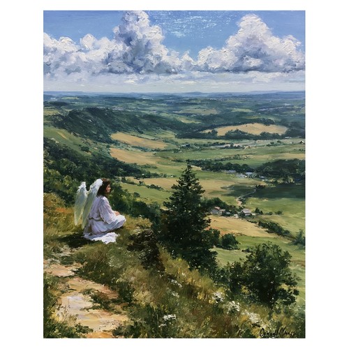 Affiche impressionniste ange - affiche,
